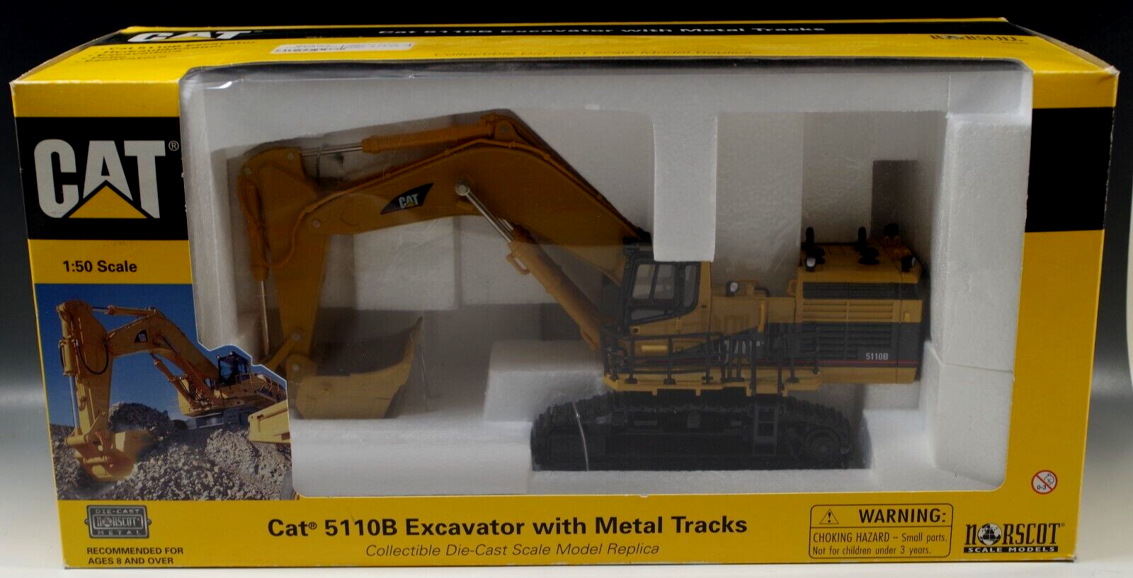 CAT 5110B EXCAVATOR WITH METAL TRACKS NORSCOT MODELS DIE CAT 5110B EXCAVATOR WITH METAL TRACKS NORSCOT MODELS DIE