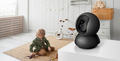 TP-Link Tapo 2K  C211 Pan Tilt Wi-Fi Security Camera for Baby Monitor Dog Black