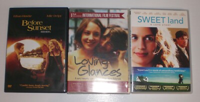 dvd lot of 3 - Before Sunset Loving Glances Sweet Land - romance romantic drama