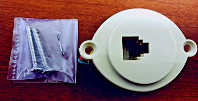 RJ11 Panel Jack beige, Circular CP Technologies CP625F4-IV 4-Conductor[350-1210]