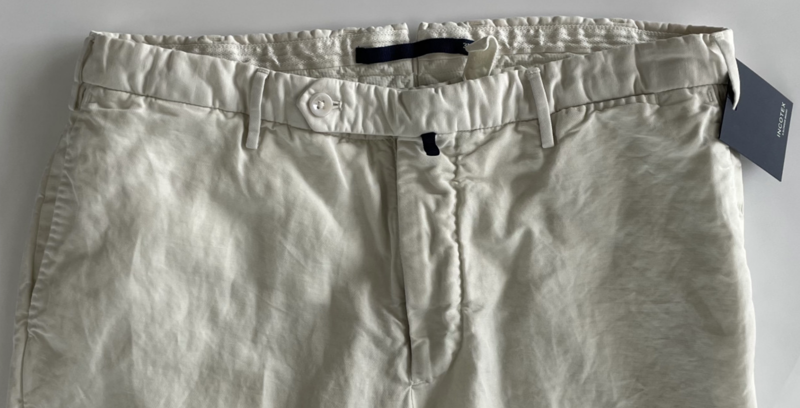 INCOTEX INCOTEX ITALY CHINOLINO LUXURY COTTON SLIM FIT GOLF TROUSERS HOSE CHINO PANTS 38