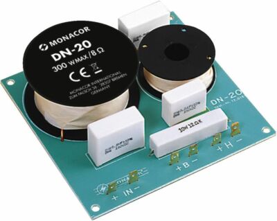 Monacor Audio Crossover DN-20 2-Wege-Weiche 300 W Trennfrequenz 2000 Hz 270120