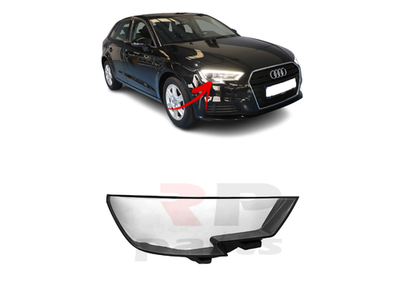 FOR AUDI A3 2017 - 2020 NEW FRONT HEADLIGHT GLASS RIGHT O/S