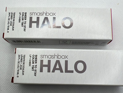 2 Smashbox Halo Sheer to Stay Color Tint LIP Cheek Blush 10 ml each tot 20ml O13