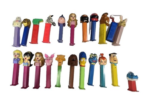 OLDPEZ 70's〜80'sPEZ Unopened Assortment Lot of 22 Vintage PEZ Candy Sticks Collectible 70's, 80's