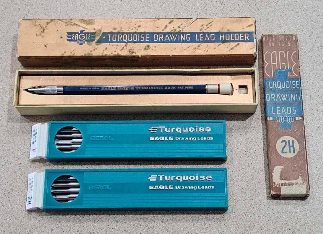 筆記具 EAGLE turquoise3375 Study sketches: Eagle Turquoise 3375 & Righella Mini-Matic
