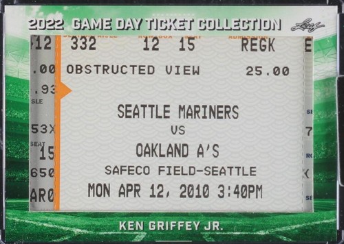 2022 Leaf Game Day Ticket Collection - Ken Griffey Jr #TC-55