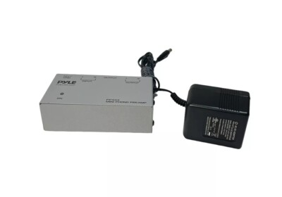 Pyle Pro PP444 Ultra Compact Mini Phono Turntable Pre Amplifier w Power Cord