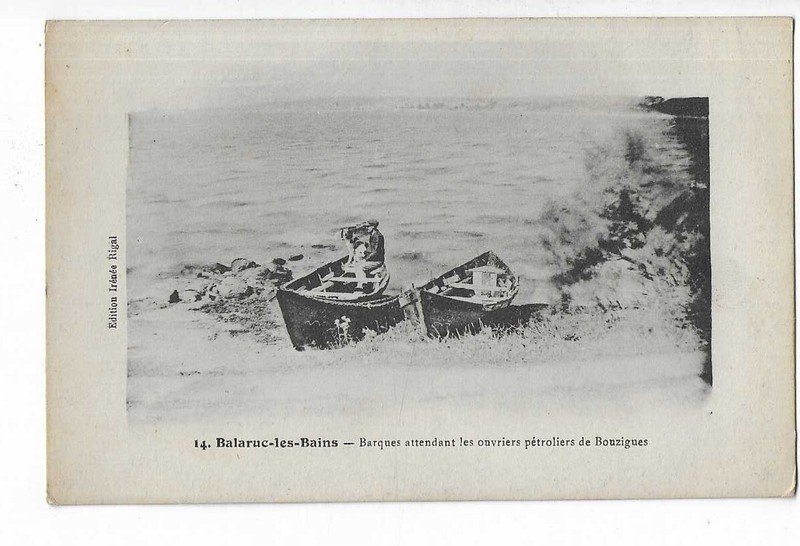 34  Balaruc Les Bains  Barques Attendant Les Ouvriers Petroliers De Bouzigues