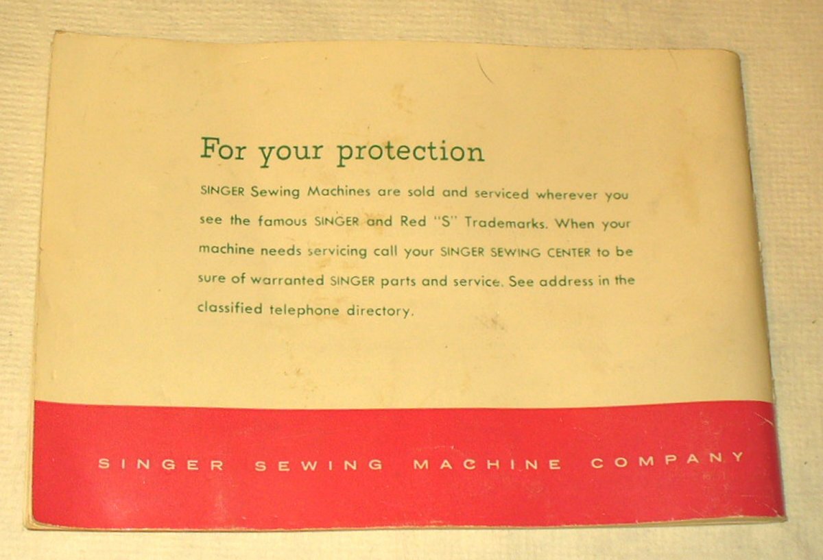 Singer 503 Special-Instruction Manual Slant-O-Matic © 1961 VGC