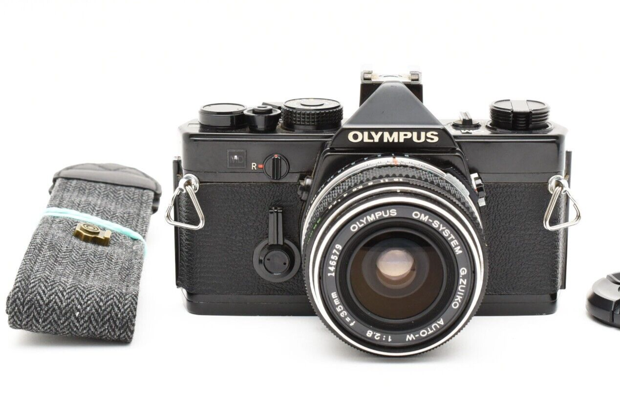 OLYMPUS　OM-1 G　ZUIKO　35mm f2.8 Olympus OM-1 Black 35mm Film Camera w/G.Zuiko 35mm F2.8 Lens