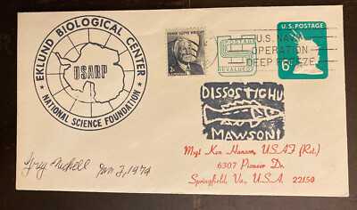 1974 Op. Deep Freeze Polar Cover Signed, Multi-Cachet Antarctica 110-35