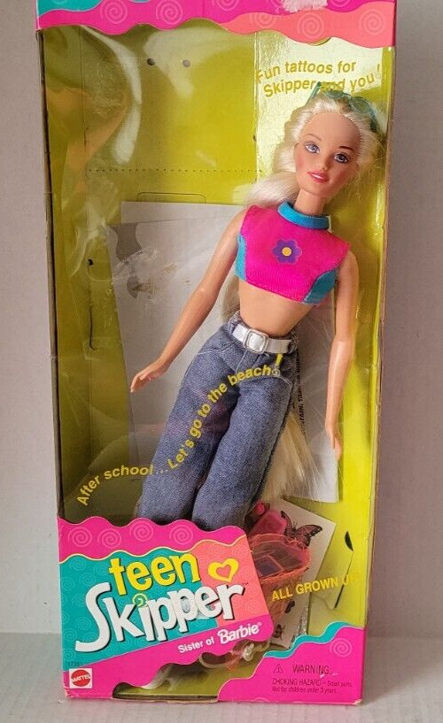 Teen Skipper Doll Sister of Barbie with Accessories All Grown Up 1996