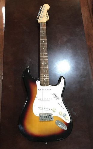 Stan Lee Signed Fender Squier Strat Guitar W Lee Holo & PSA DNA COA Rare Marvel