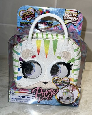 Purse Pets Micros, Roarin' Rainbow Tiger with Eye Roll Feature NEW