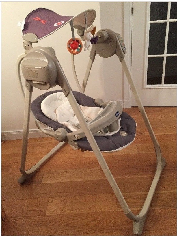 Chicco Polly Swing Up Grey Baby Swing with Remote Control in Aberdeen