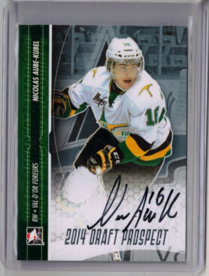 NICOLAS AUBE-KUBEL 13/14 ITG Leaf 2014 Draft Prospects Auto Autograph Rookie NA2