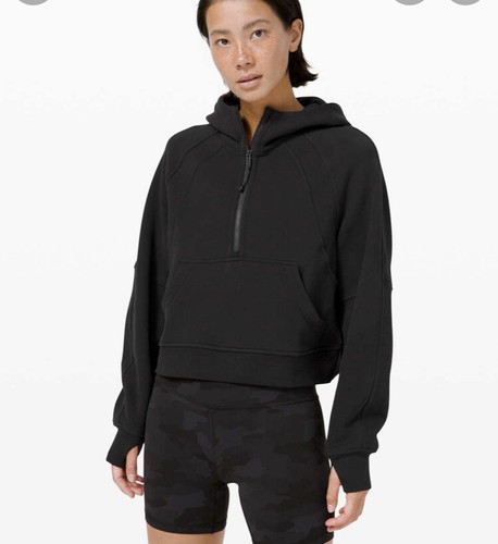 Lululemon Scuba Oversized 1/2 Zip Hoodie Black XS/S NWT | eBay