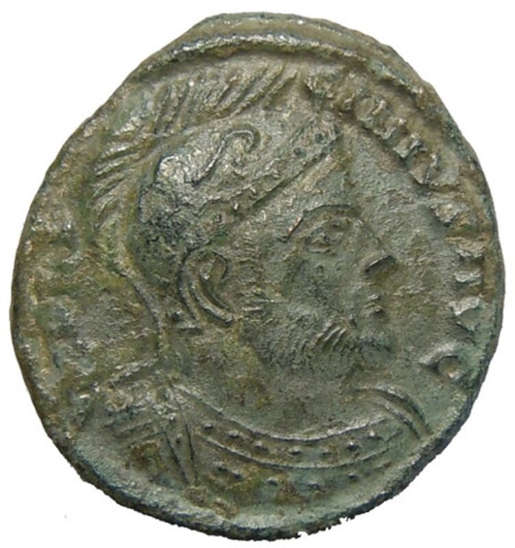 Licinius I Helmeted Bust Siscia Star On Crescent " Stan