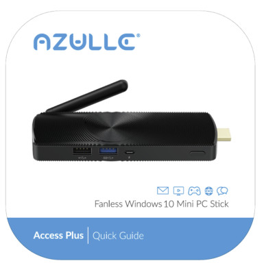 Azulle Access plus Mini PC Stick. Intel - 4GB - 64GB SSD - Windows 10.