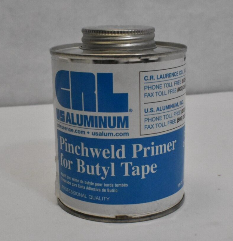 CRL CRL1106 Pinchweld Primer For Butyl Tape Includes Brush Applicator 16 fl oz