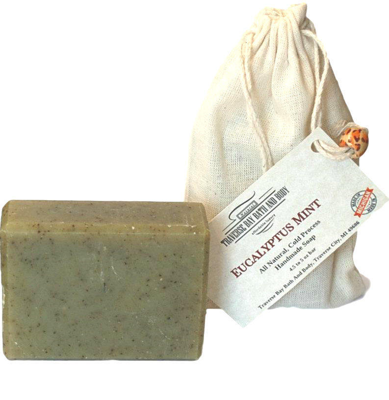 Eucalyptus Mint Handmade Bar Soap - Large 5-6 oz 
