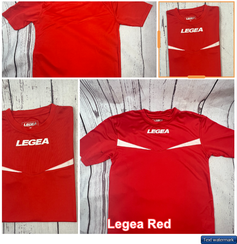Soccer Football Futbol Official T-shirt LEGEA Red L