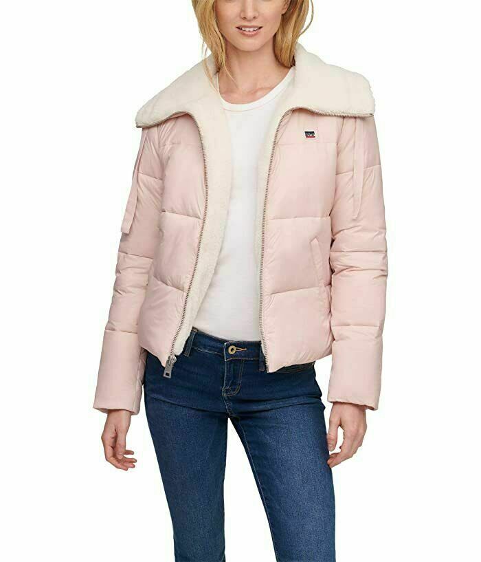 

LEVI STRAUSS Детский розовый пуховик на подкладке из искусственной овчины  0/2 Водоотталкивающий