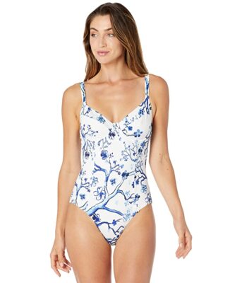 Vilebrequin 293264 Women Cherry Blossom One Piece Swimsuit Size Medium