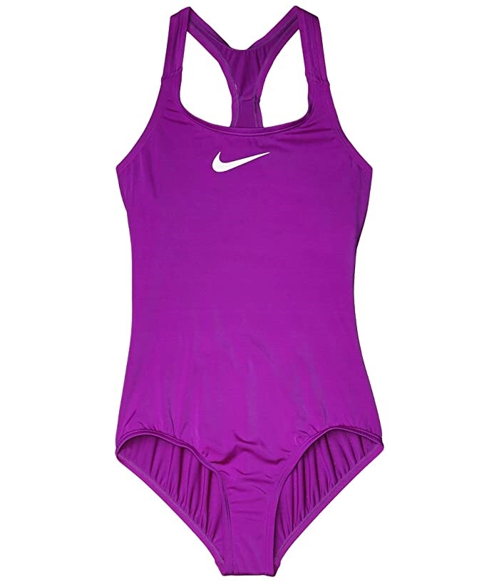Nike 264583 Girls Racerback One-Piece Swimsuit Vivid Purple