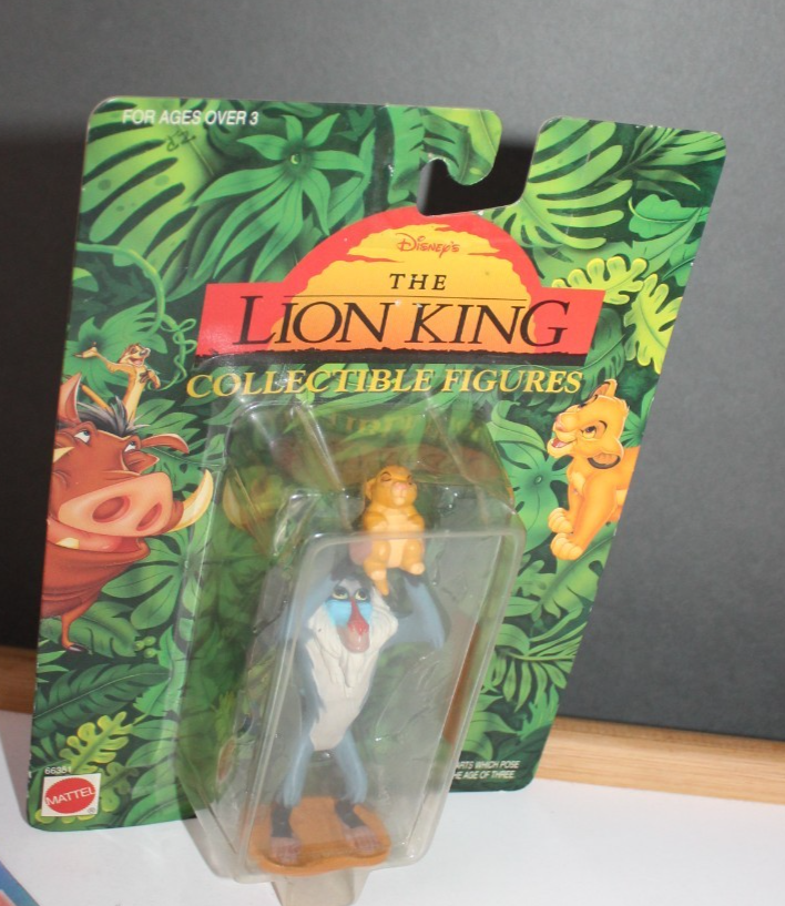 Disney The Lion King Collectible Figures Rafiki  With Baby Simba England Imp Toy