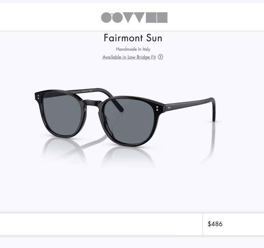 Pre-owned Oliver Peoples Fairmont 49mm Sun In Black Blue Photocromic Msrp$486