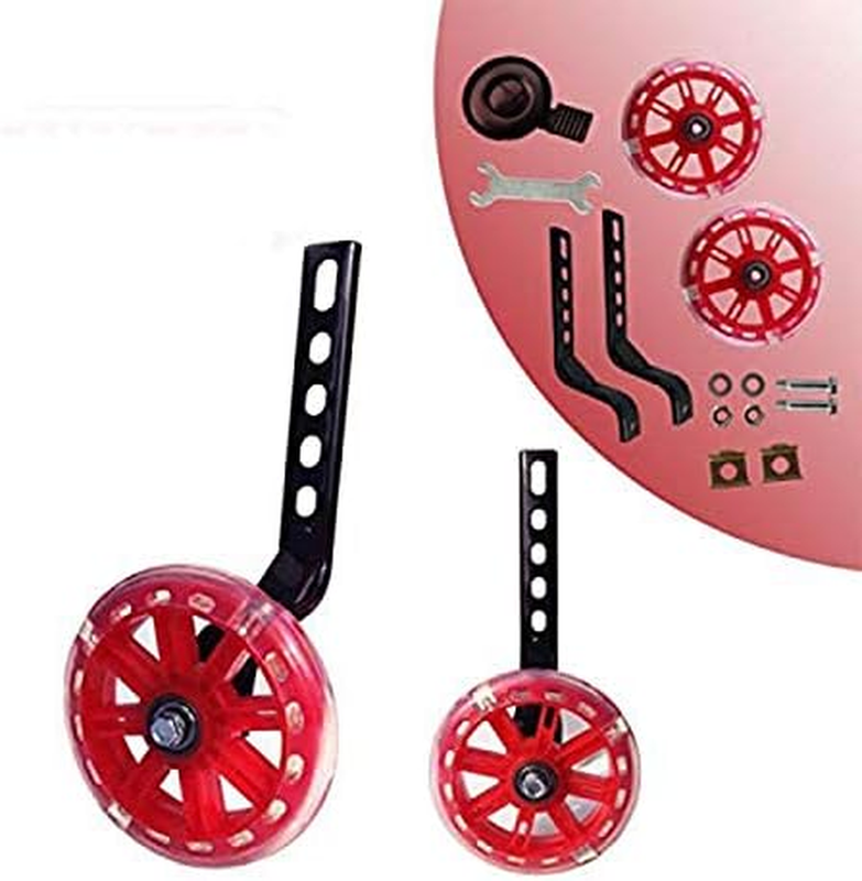 HUWAY Training Wheels Flash Mute Wheel Bicycle Stabiliser Mounted Kit Compatible
