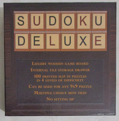 Jeu de société Sudoku Deluxe Wooden Game Board Esdevium Games (Sans la notice)