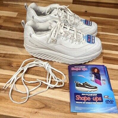 NEW ! Skechers Shape-Ups 11800EW Womens White Toning Shoes Sneakers size 9.5