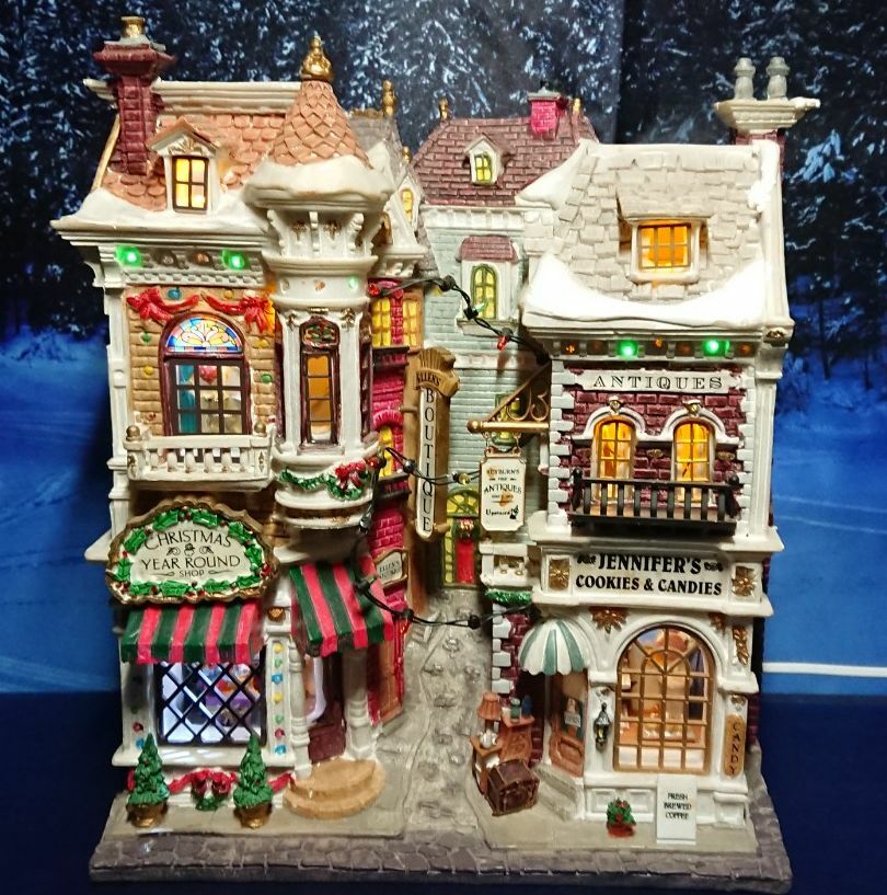 Lemax Village Shops, Lemax Fassade, Retired 2018, LED,Weihnachtsdorf