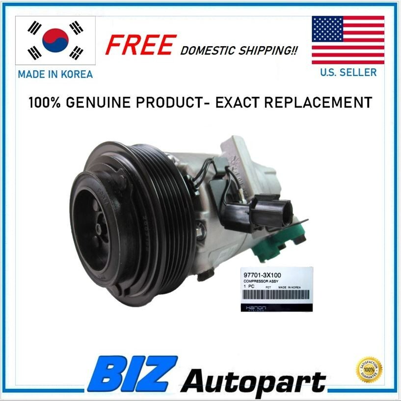 NEW OEM A/C COMPRESSOR W/CLUTCH FOR 11-12 HYUNDAI ELANTRA 1.8L 2.0L 97701-3X100