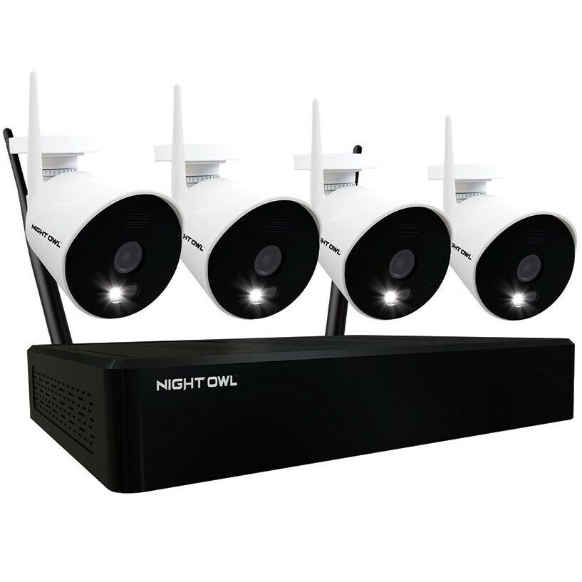 Night Owl 10 Channel NVR 4 Camera Wi-Fi IP Security Camera w