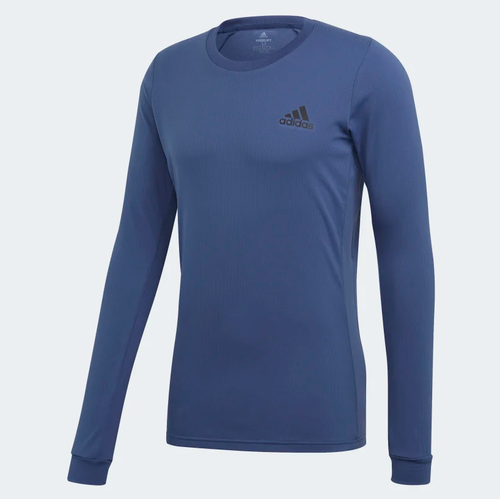 

Мужская футболка с длинным рукавом Adidas HEAT.RDY, цвет Техно-Индиго/Ночной Металлик, Tech indigo