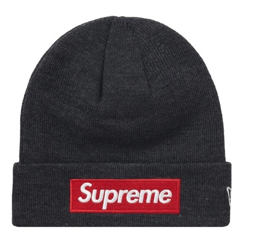 【新品】Supreme × New Era　Box Logo　Beanie Supreme New Era Box Logo Beanie (FW 21) Charcoal Gray *BRAND