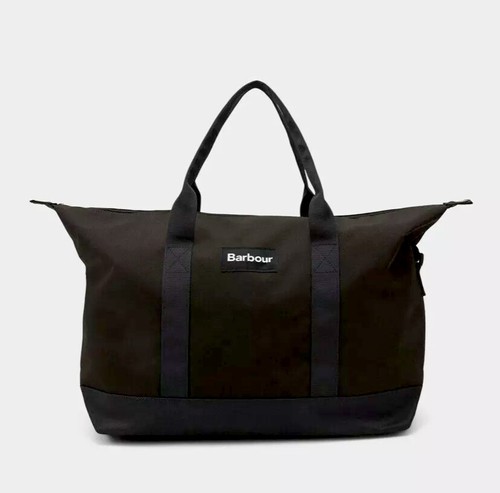 HOLDALL BARBOUR - LOGO HOLDALL BAG - MEN - [BRAND NEW] - OLIVE - AUTHENTIC