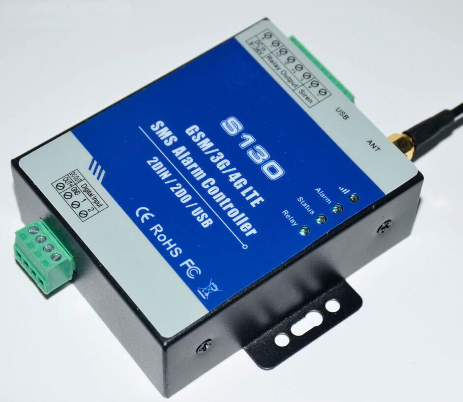 NSEE S130 4G Industrial SMS Alarm Controller System Remote Control Switch USB