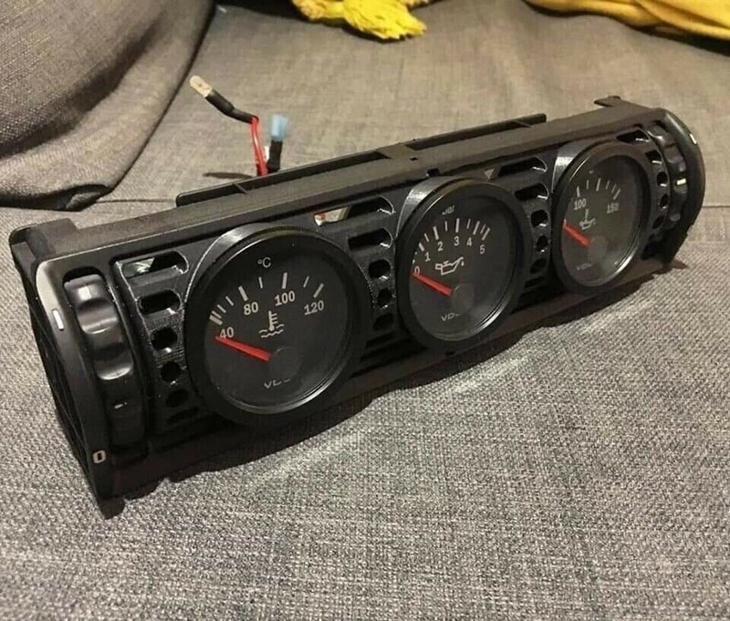 BMW E30 TRIPLE 52mm Boost Gauge Pod Replace Vent for 1982 1992 eBay