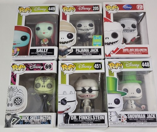 Nightmare Before Christmas Funko Pop Jack Skeleton Sally 449