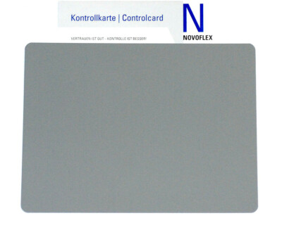 NOVOFLEX Zebra Kontrollkarte Graukarte / Weissabgleich 20x15cm (NEU/OVP)