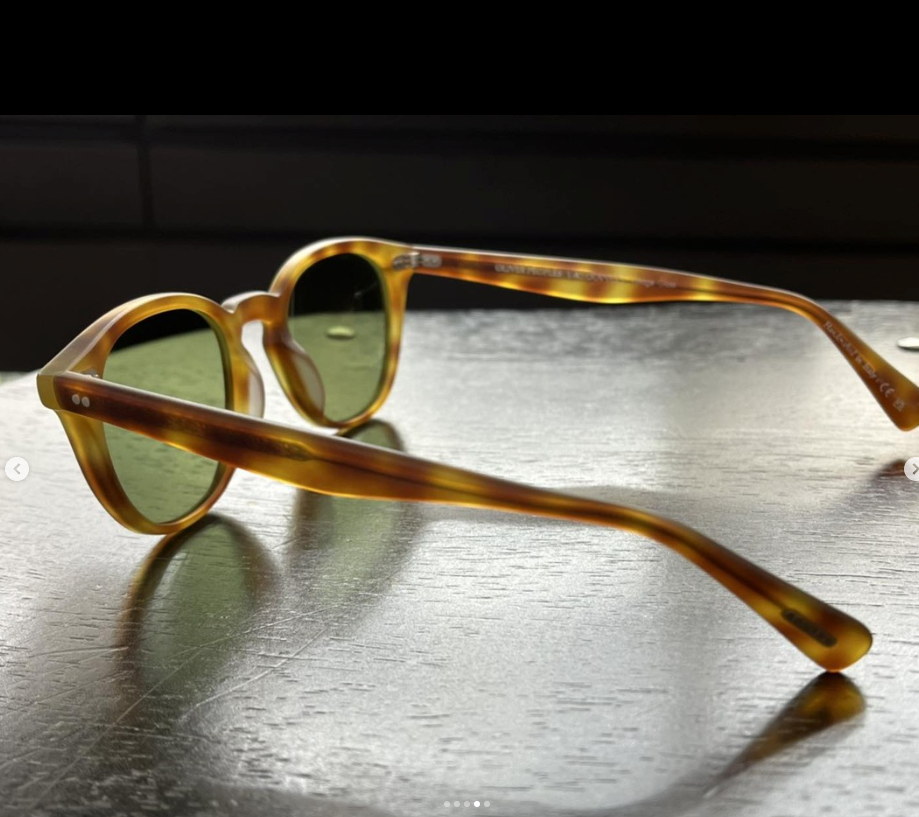 Pre-owned Oliver Peoples Desmon Sun 48mm Semi-matte Lbr /green Msrp$545 Cumberbatch's Fav