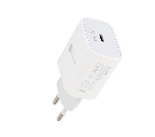 EU Stecker USB Ladegerät 18W USB Typ C Wandladegerät Stromadapter für iPhone 12