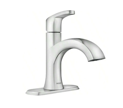 Genuine OEM Moen Karis Chrome Single Hole Handle Bathroom Faucet 84346SRN