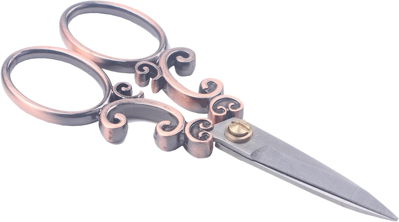 European Vintage Stainless Steel Sewing Scissors DIY Tools Cloud Pattern Dressma