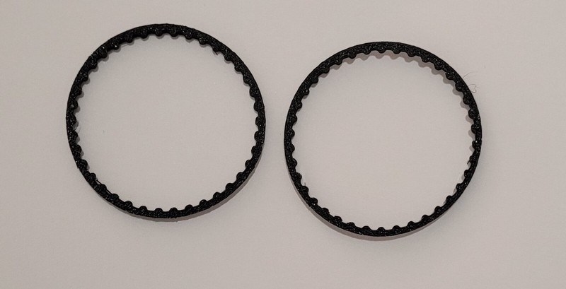 Confenzione 2 Cinghie Di Ricambio Per Sintonia Radio Sanyo Campanetta